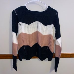 Striped Size Small Knit Sweater